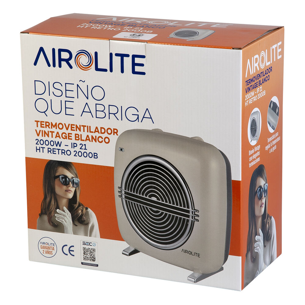 Termoventilador Vintage Blanco Ht Retro 2000b image number 6.0