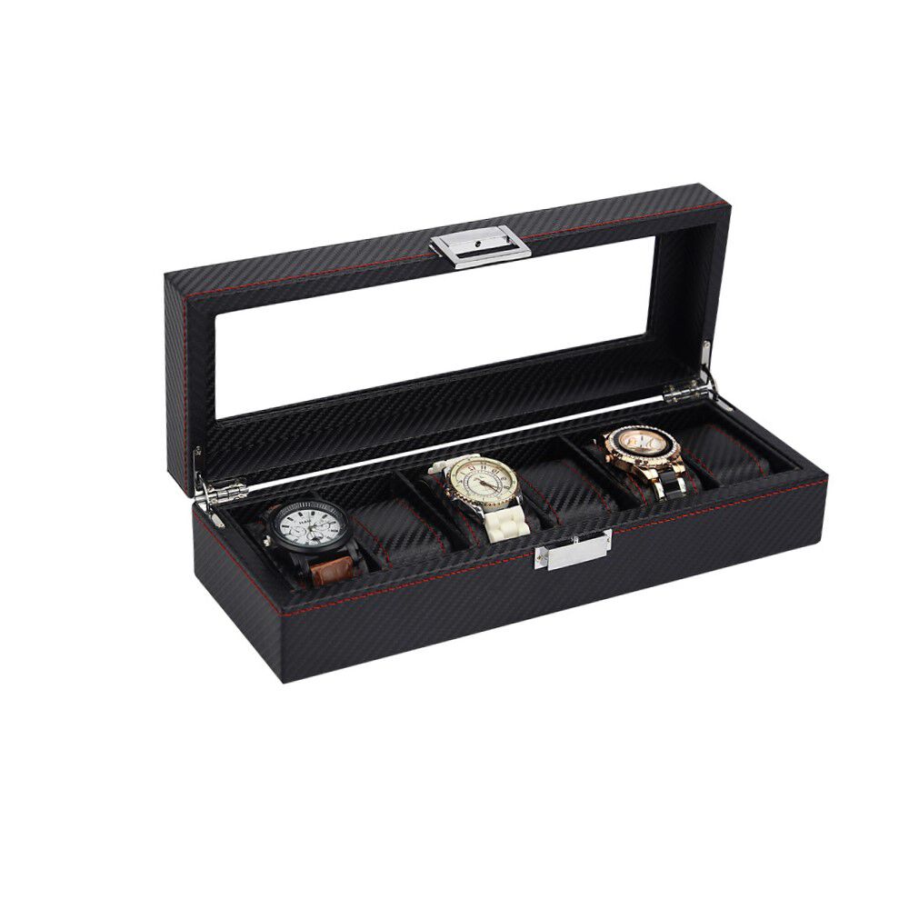 Caja Estuche Organizador De 6 Relojes Bordado Elegante image number 3.0