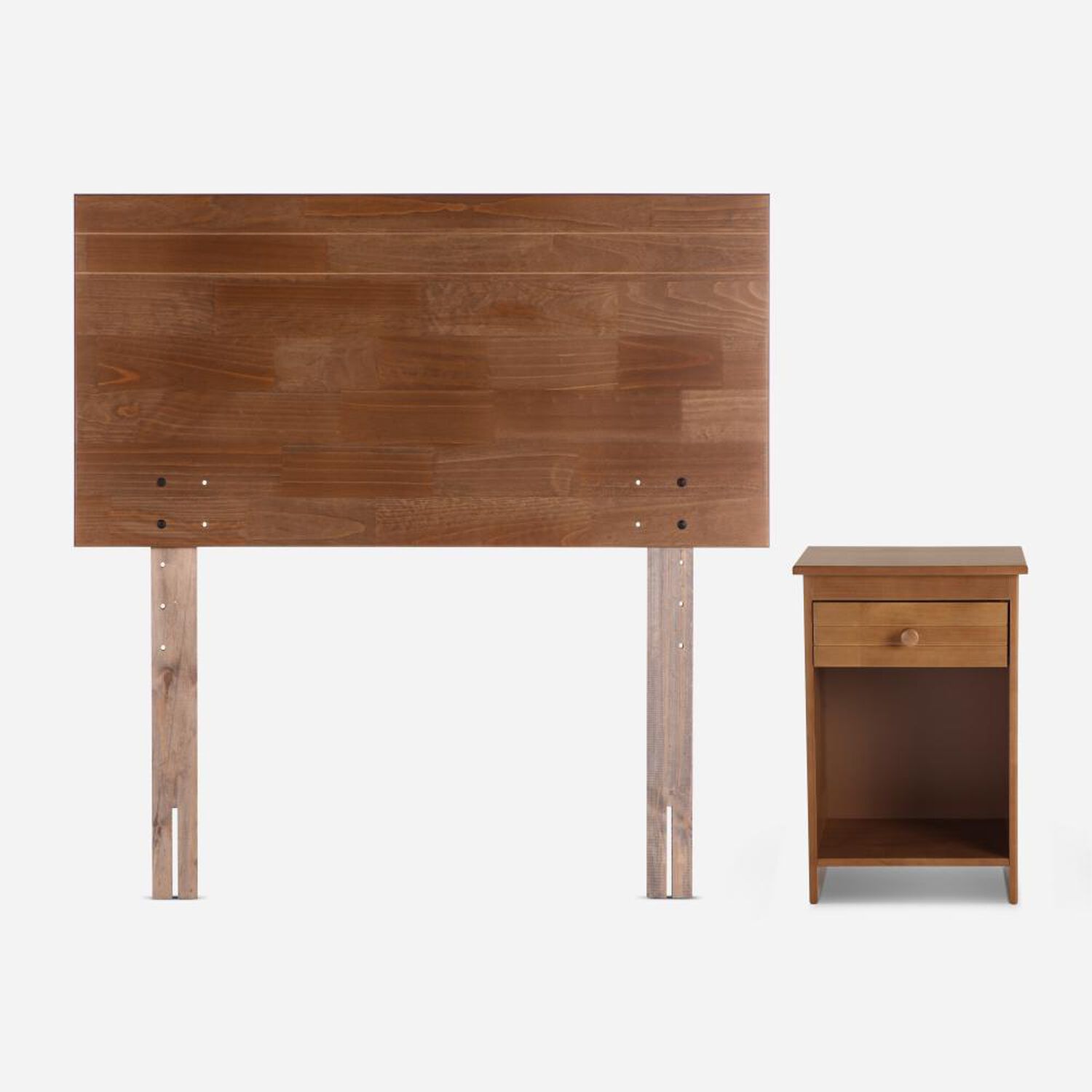 Cama Europea Rosen Ergo T / 1.5 Plazas / Base Normal + Set De Maderas Tabor Caramelo + Almohada Light image number 3.0