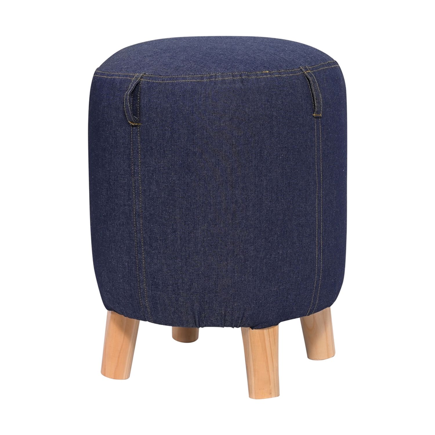Pouf Bird Ayun Jeans 35x35x45 Cm M&aacute;xima Design image number 0.0