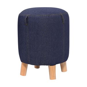 Pouf Bird Ayun Jeans 35x35x45 Cm M&aacute;xima Design