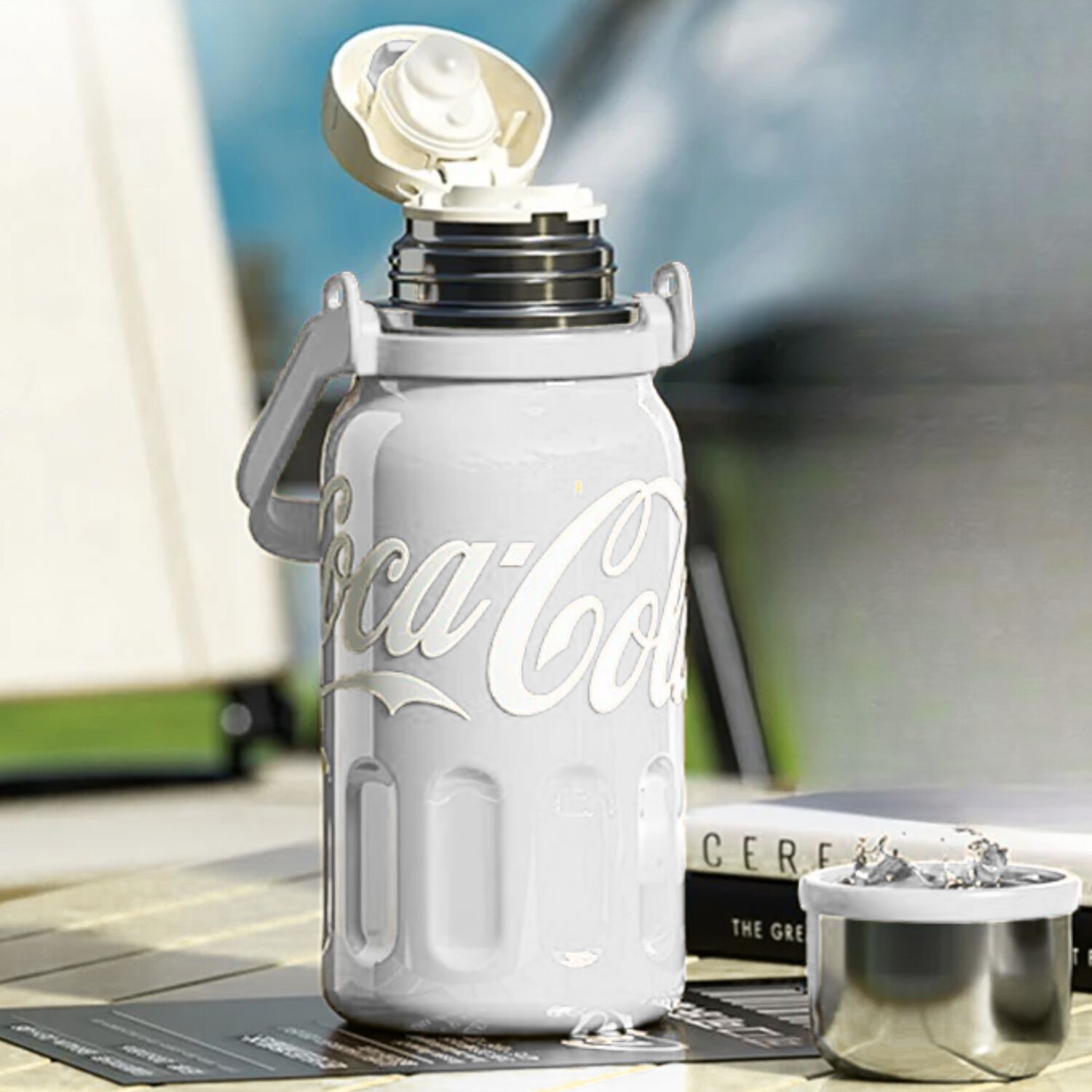 Termo Germ De Acero Inoxidable Coca-cola 1.2l White Edition image number 5.0