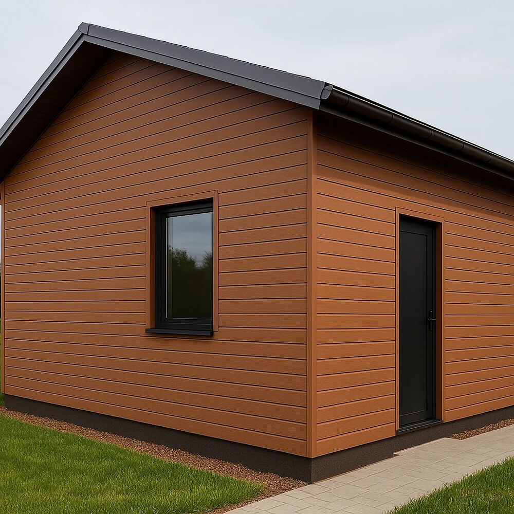Pack De 5 Revestimientos Siding Wpc Exterior Color Madera image number 1.0