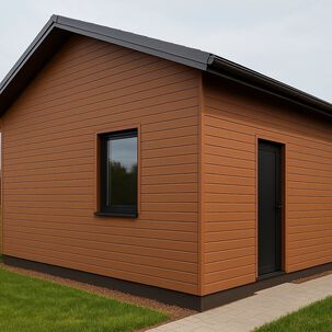Pack De 5 Revestimientos Siding Wpc Exterior Color Madera