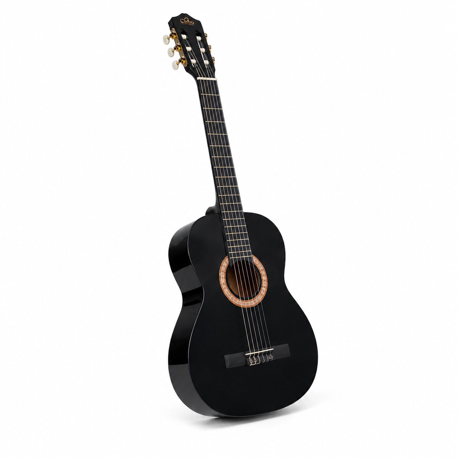 Guitarra Cl&aacute;sica Sevillana 39&rdquo; Negro Con Alma + Funda 8448 image number 2.0