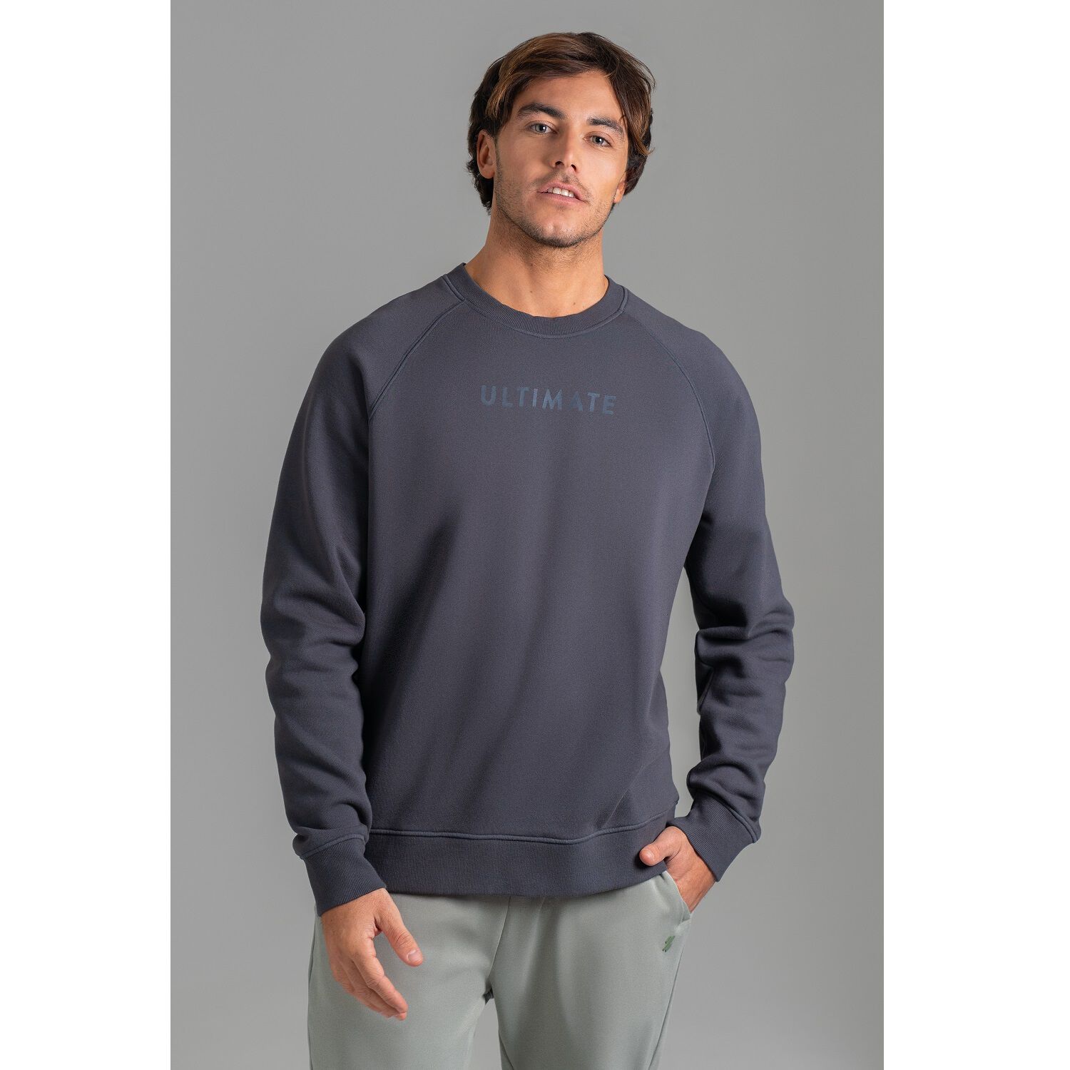 Ultimate Crew Raglan Hombre Dark Grey - Xl image number 0.0