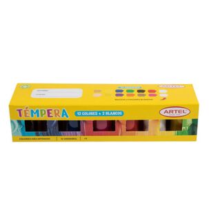 Estuche Tempera 12+2 Colores Artel