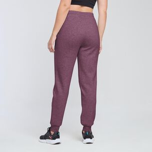 Pantalón De Buzo Deportivo Liso Tiro Alto Regular Mujer Wetland