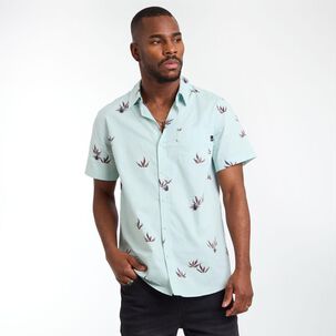 Camisa Estampada Slim Manga Corta Hombre Rolly Go