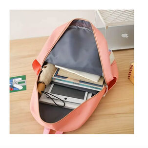 Set Mochila Escolar 5 Piezas De Niña Con Lonchera+estuche