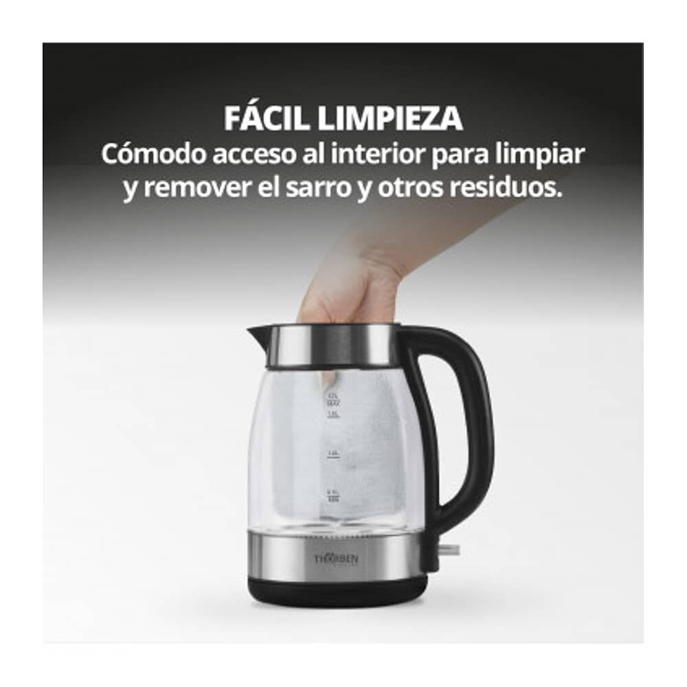 Hervidor 1,7l Thor Easy Fill Glass image number 4.0