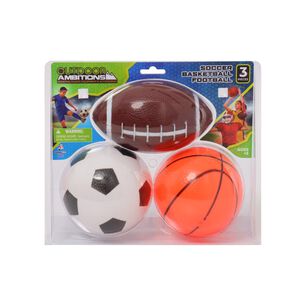 Set De 3 Pelotas En Bl&iacute;ster Doble Happyline