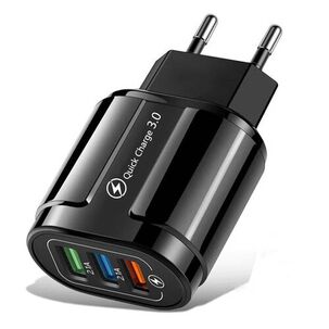 Cargador De Pared Casa Celular 3 Usb 3.5 Amp Carga R&aacute;pida Sin Cable