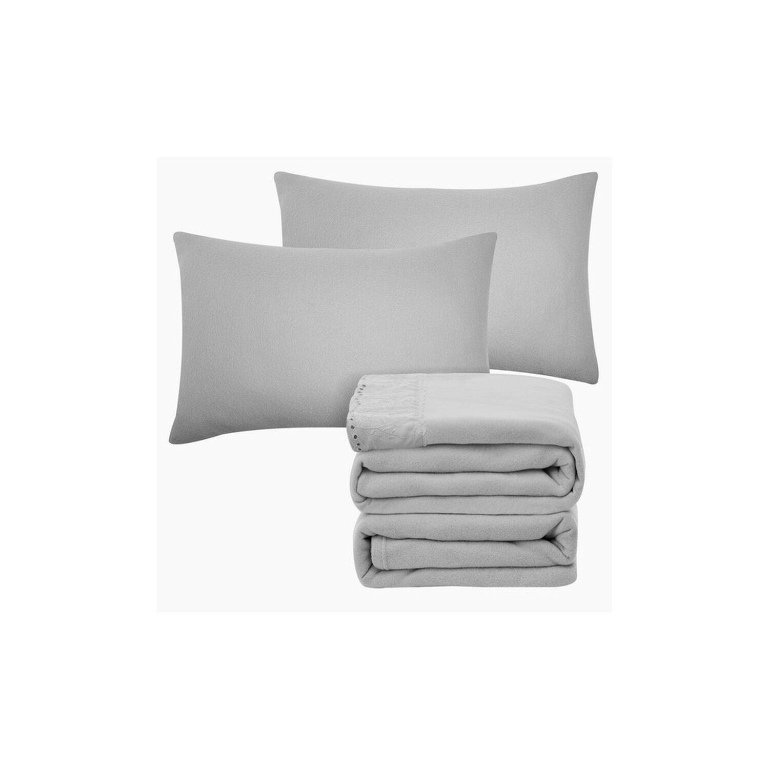 Sabana Andes Polar Broderie Gris 1.5 Plaza image number 2.0