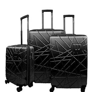 Set 3 Maletas East Coast Negra S+m+l Wilson