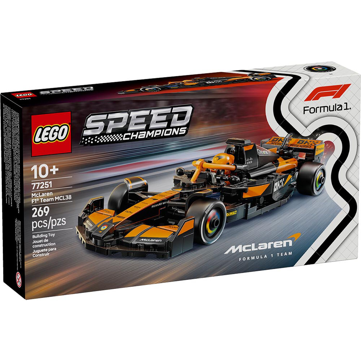 Lego Speed Champions - Auto De Carreras Mclaren F1 Team Mcl38 - 77251 image number 10.0