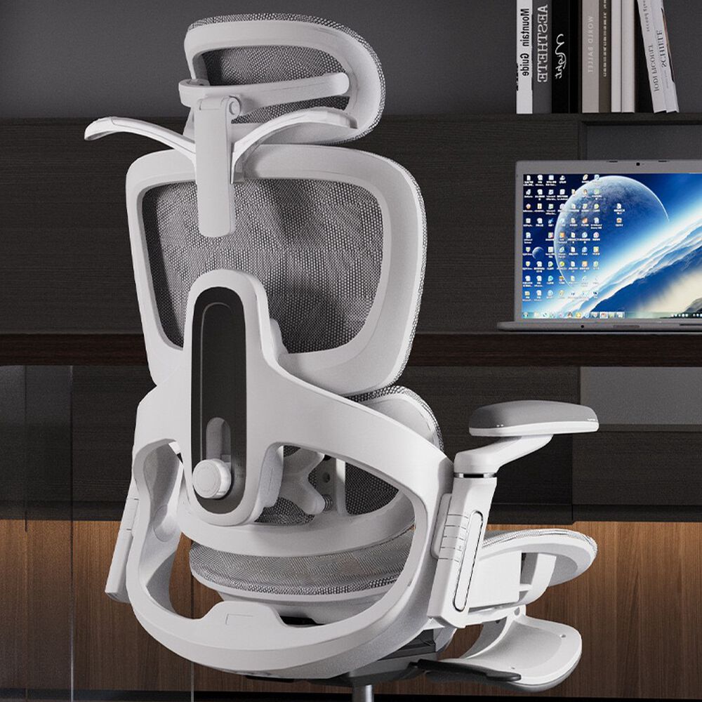 Silla De Escritorio &Uacute;ltra Premium E05 Gris Lubabycas image number 3.0