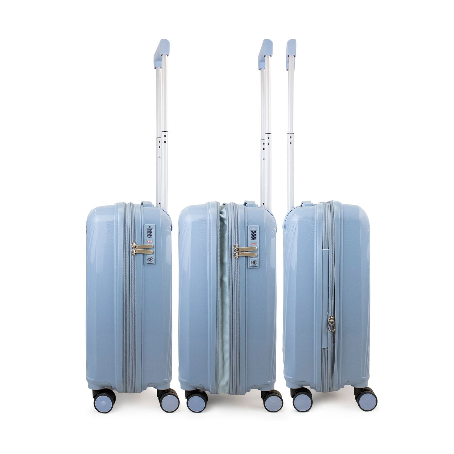Pack Maleta Cabina 10kg Slay Celeste + Neceser Spark Fila image number 5.0