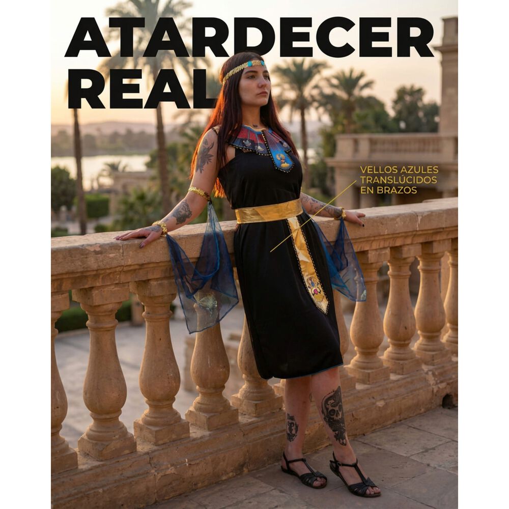 Disfraz De Mujer Faraona Egipcia Cleopatra Halloween image number 5.0