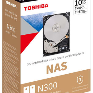 Toshiba Disco Duro Nas 10tb N300 3.5 Sata Hdwg11axzsta