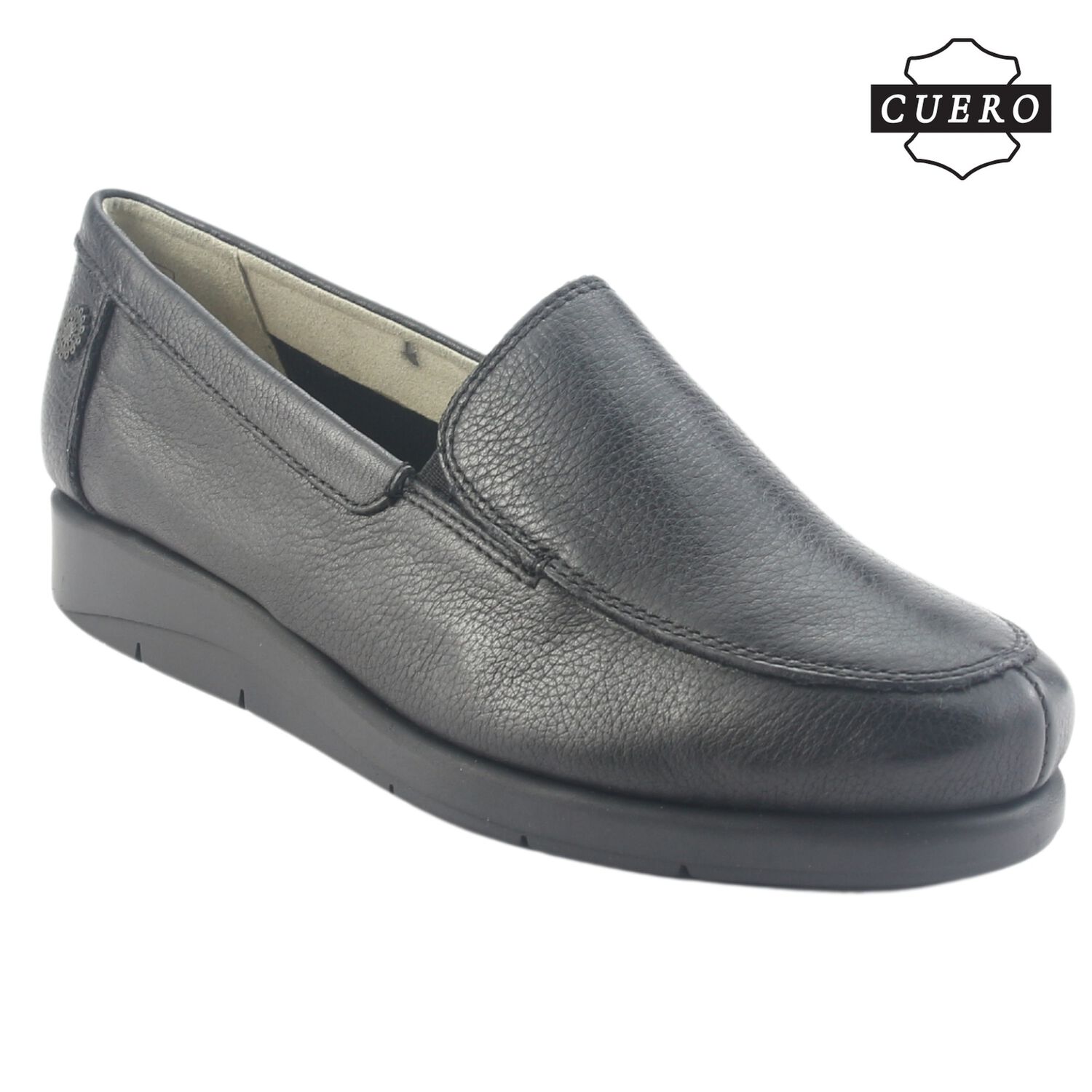 Mocasin De Cuero Chalada Mujer Cira-1 Negro Casual image number 3.0