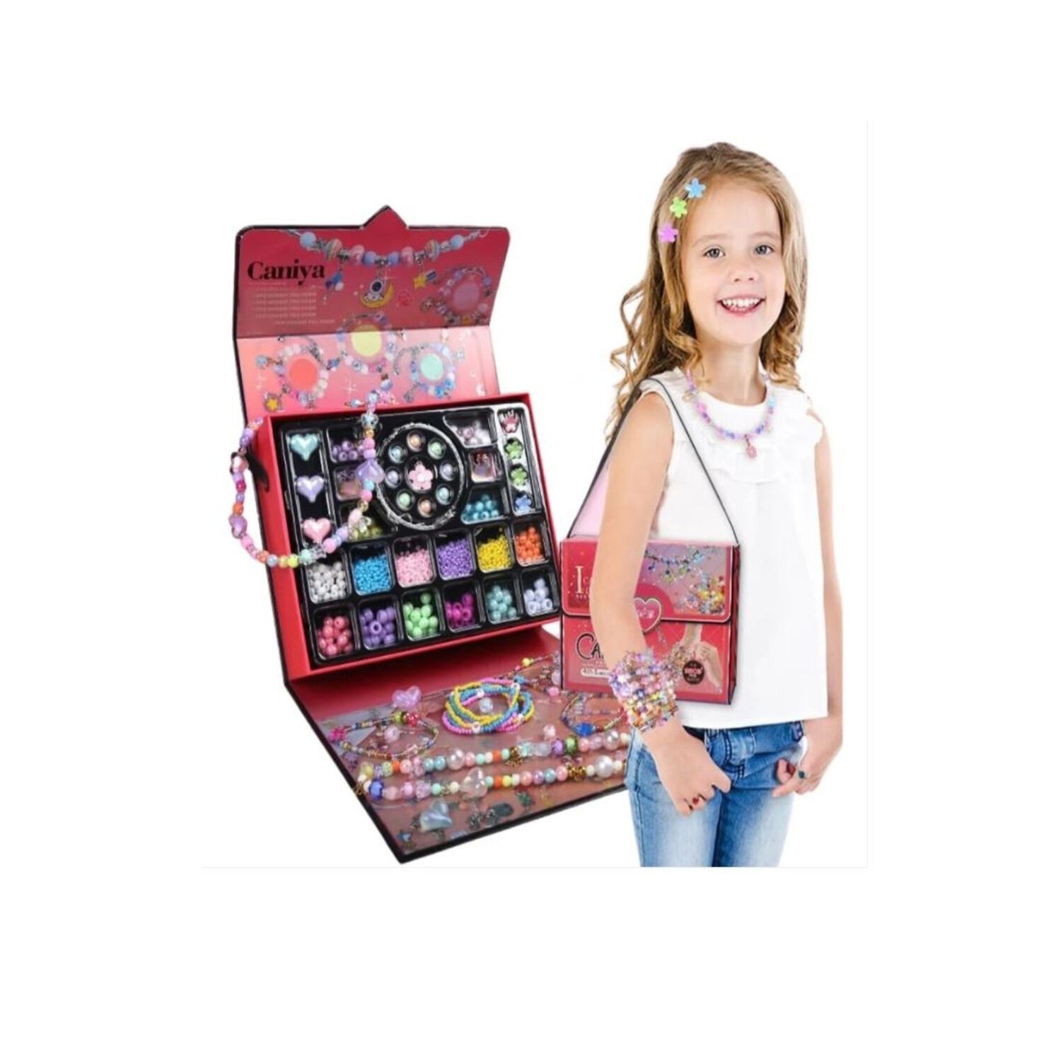 Kit Para Hacer Pulseras 4 En 1 2000pcs Cartera Ni&ntilde;as image number 3.0