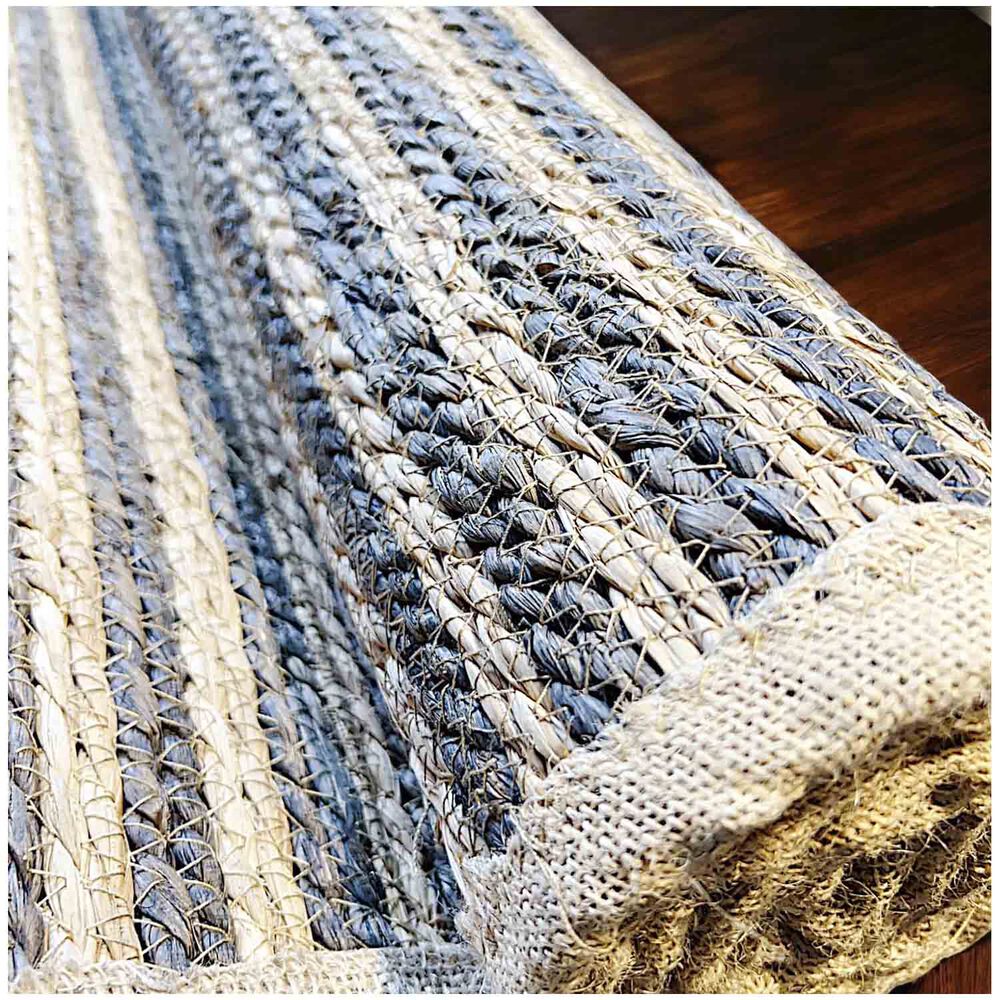 Alfombra De Pasillo Hecha A Mano De Yute De Tejido 60x180 Cm image number 4.0