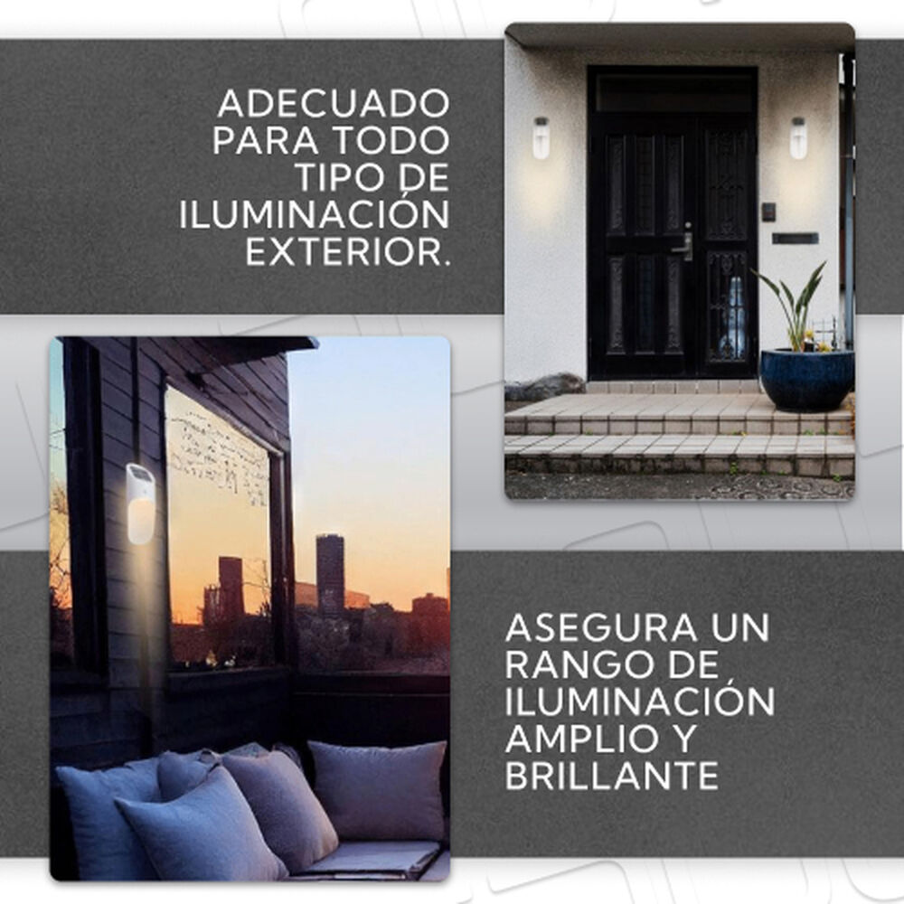 Aplique Led Solar Para Exterior image number 4.0