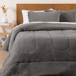 Plum&oacute;n Sherpa Mashini Corduroy Coral / 2 Plazas
