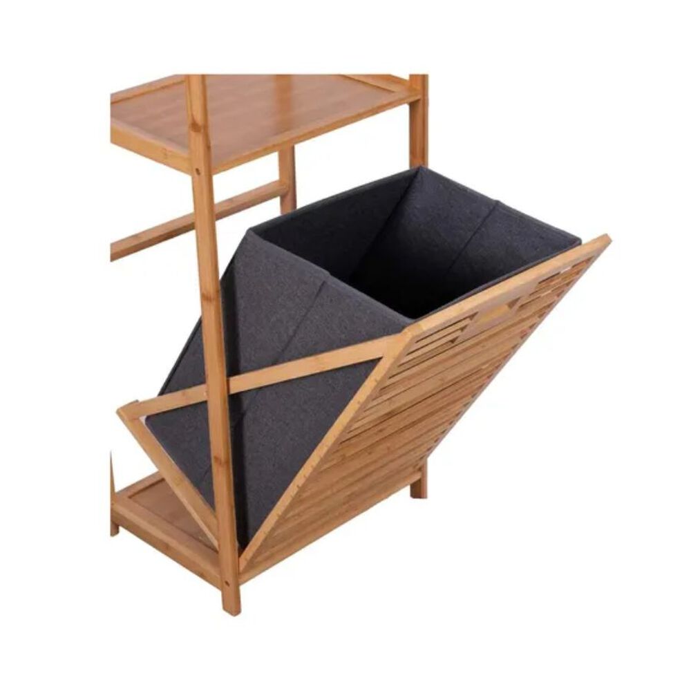 Estante Mueble De Bambu Organizador 3 Niveles Cesto image number 2.0