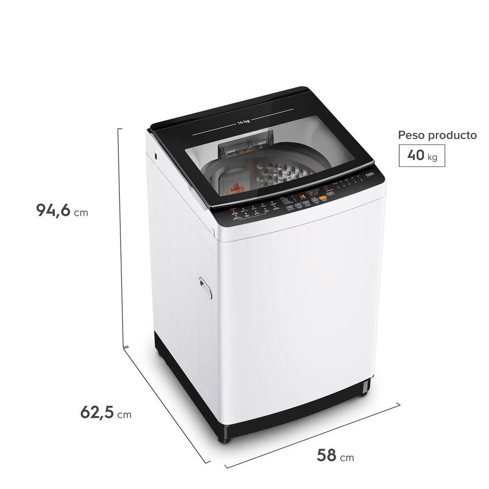 Lavadora Autom&aacute;tica 14kg Carga Superior Mdwmt14w Blanca image number 2.0
