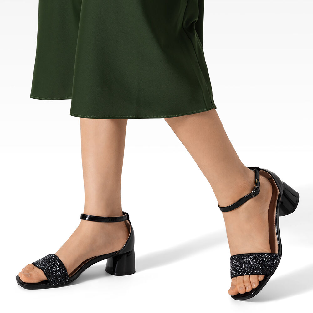 Sandalia Taco Grueso Punta Cuadrada Mujer Weide Gh176 image number 2.0