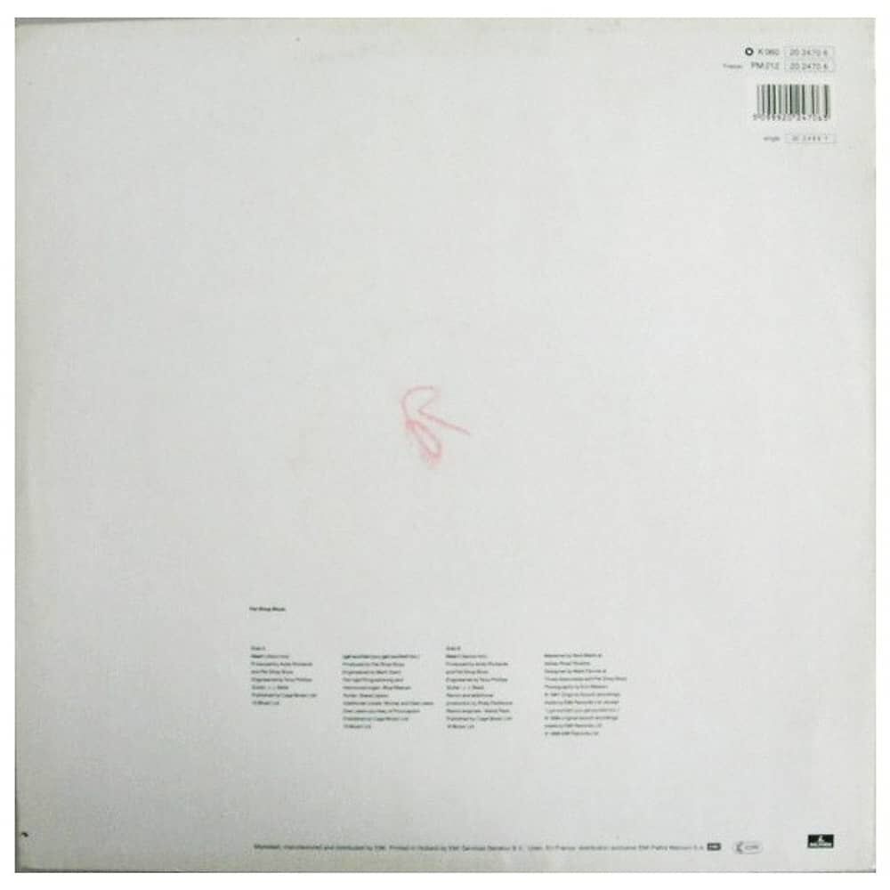 Pet Shop Boys - Heart | 12" Maxi Single Vinilo Usado image number 1.0