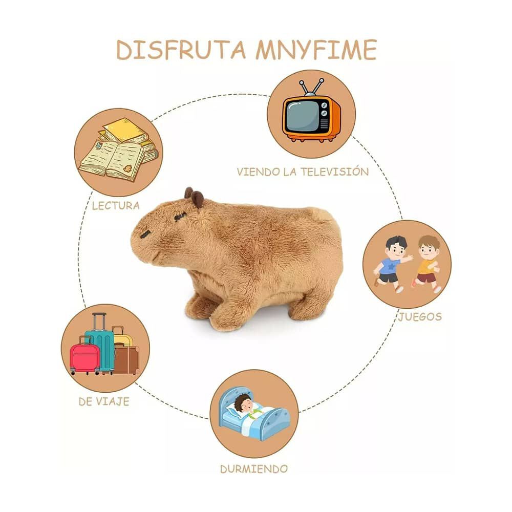 Mu&ntilde;eco Capibara Peluche Lindo Juguete Kawaii image number 3.0
