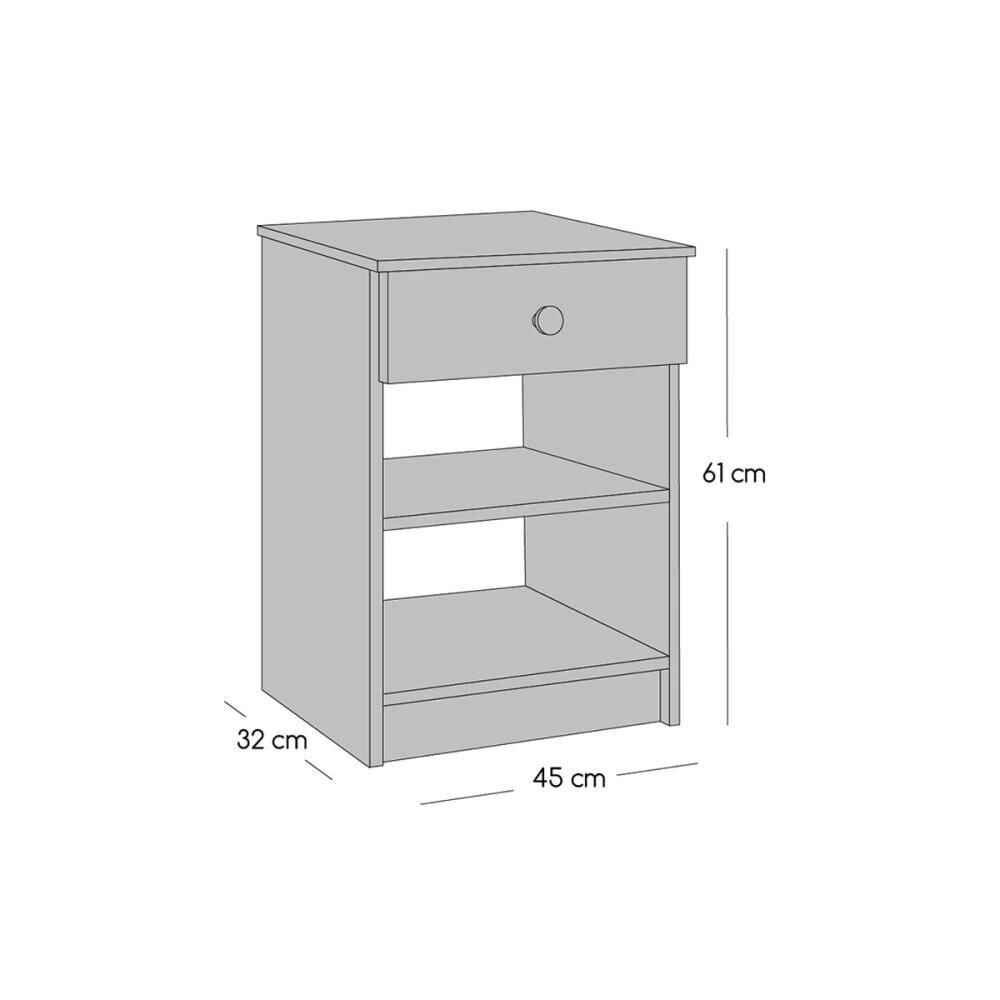 Cama Europea Celta Apolo Black / 1 Plaza / Base Normal + Velador image number 5.0