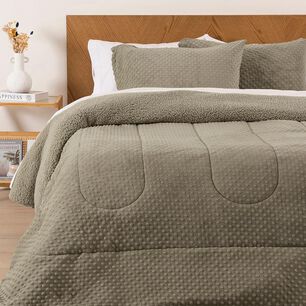 Plum&oacute;n Sherpa Mashini Corduroy Coral / 2 Plazas