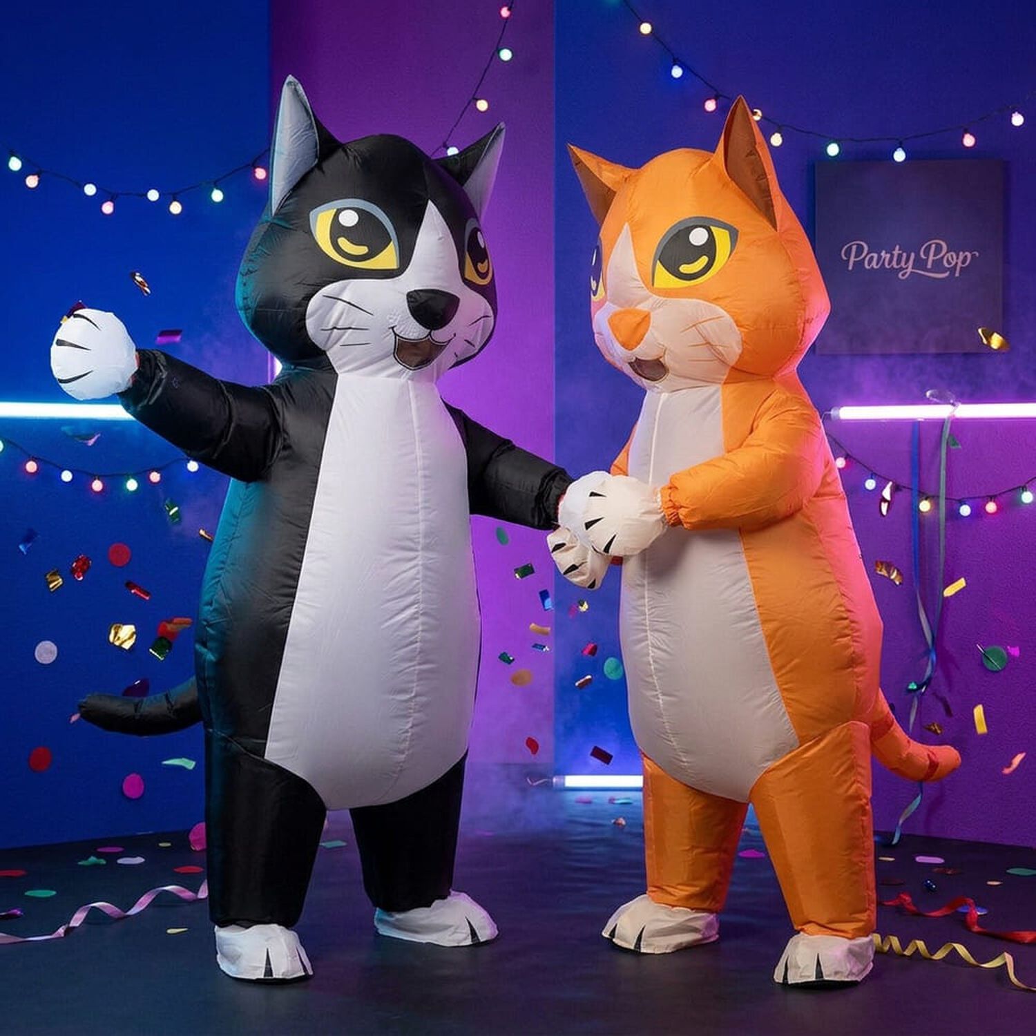Disfraz Inflable De Gato Adulto Completo Halloween image number 8.0