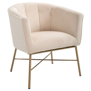 Poltrona Sitial Terciopelo Navona Beige