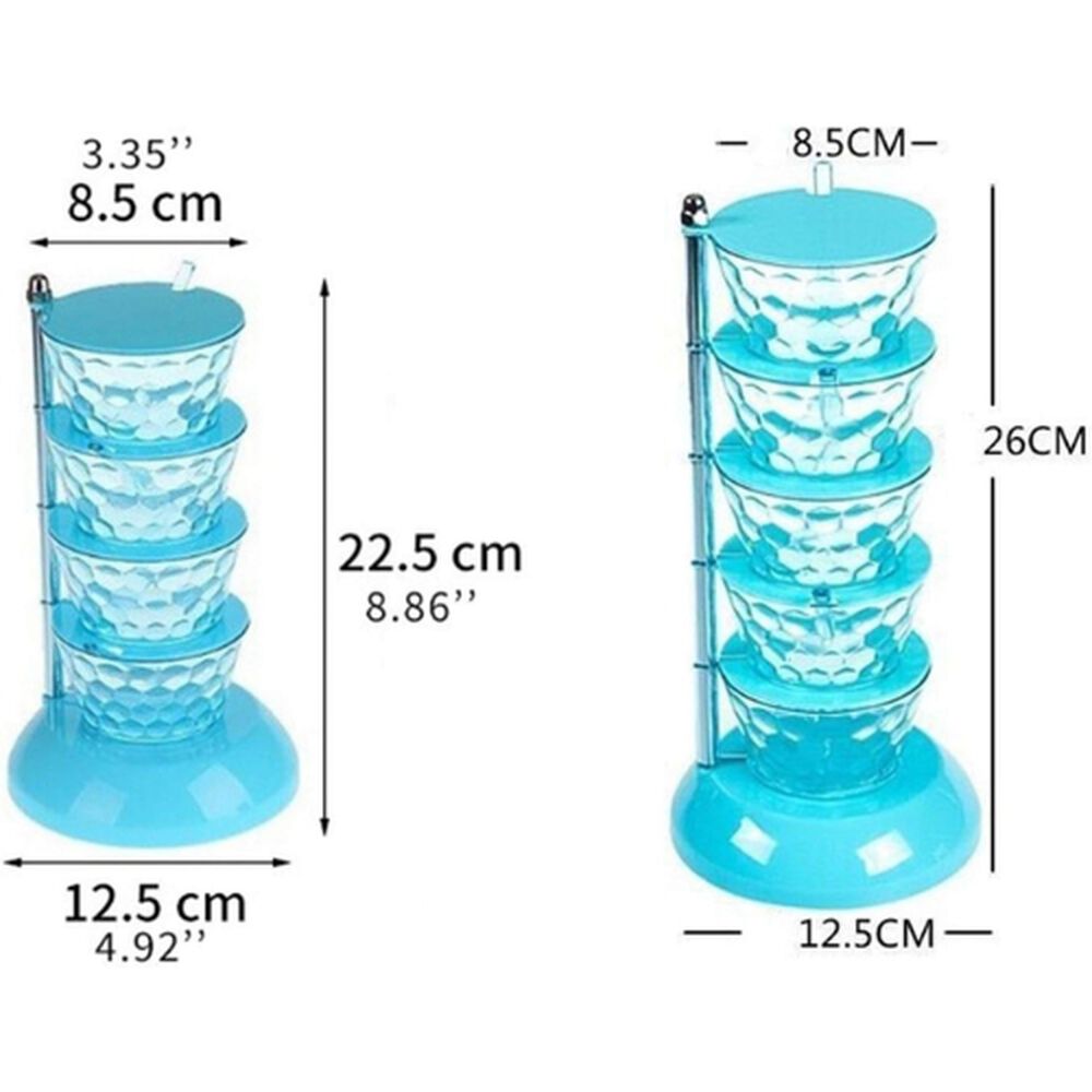 Condimentero Giratorio Especiero 5 Niveles Con Base Soporte image number 1.0