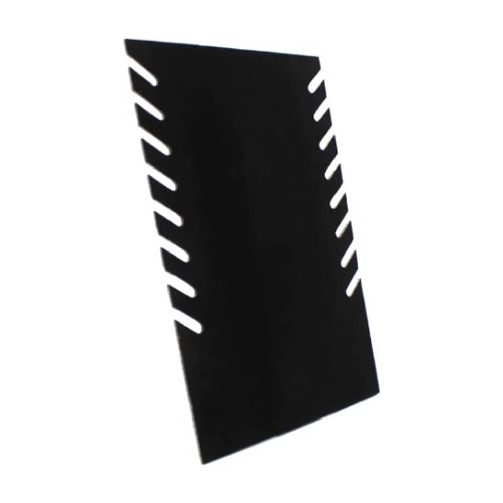 Exhibidor Mostrario 8 Cadenas Collar Terciopelo Negro Plano image number 2.0