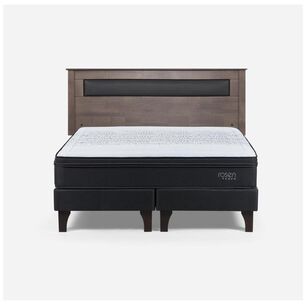 Cama Europea Rosen Tempo / 2 Plazas / Base Dividida + Respaldo