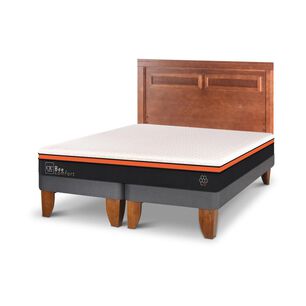Cama Europea Cic Bee Comfort / King / Base Dividida + Respaldo