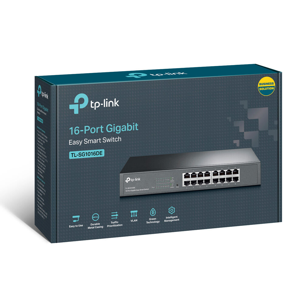 Switch Inteligente De 16 Puertos Tp-link Jetstream Tl-sg1016de 16 Puertos, Gigabit image number 3.0
