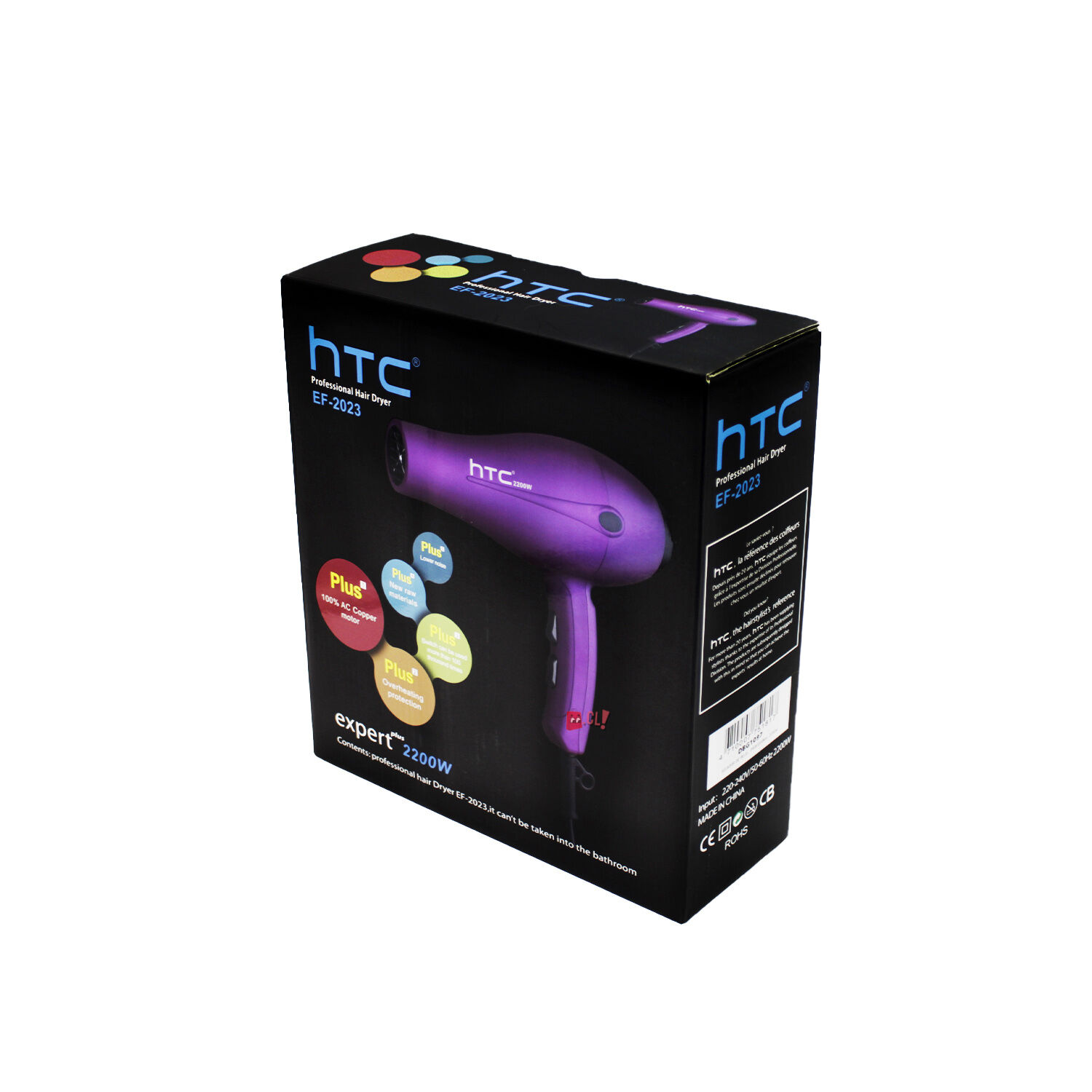 Secador De Cabello Htc Profesional 2200w Purpura - Ps image number 2.0