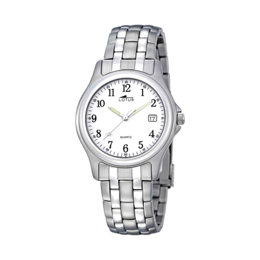 Reloj 15150/a Lotus Blanco Hombre Acero Clasico image number 0.0