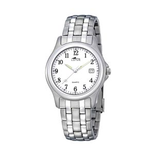 Reloj 15150/a Lotus Blanco Hombre Acero Clasico