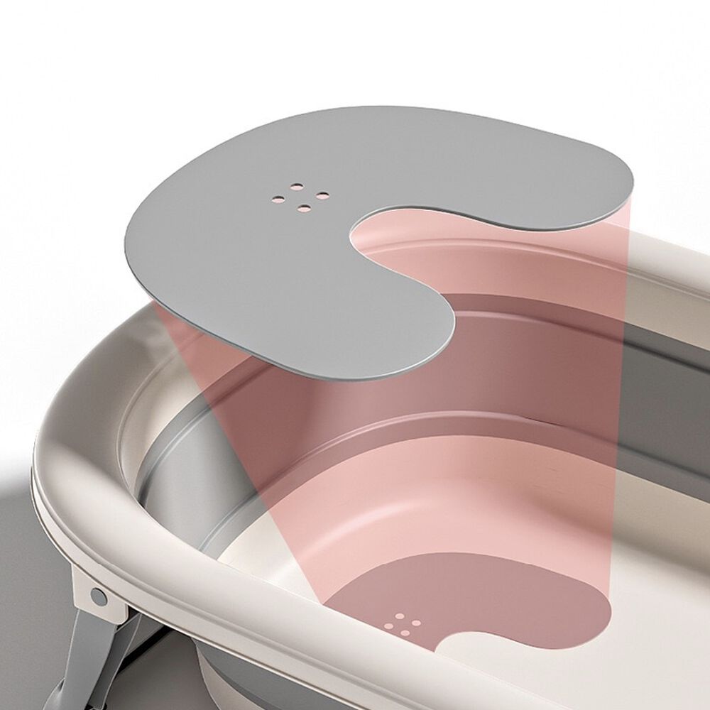 Ba&ntilde;era Con Respaldo De Ducha Comfort Gris Lubabycas image number 7.0