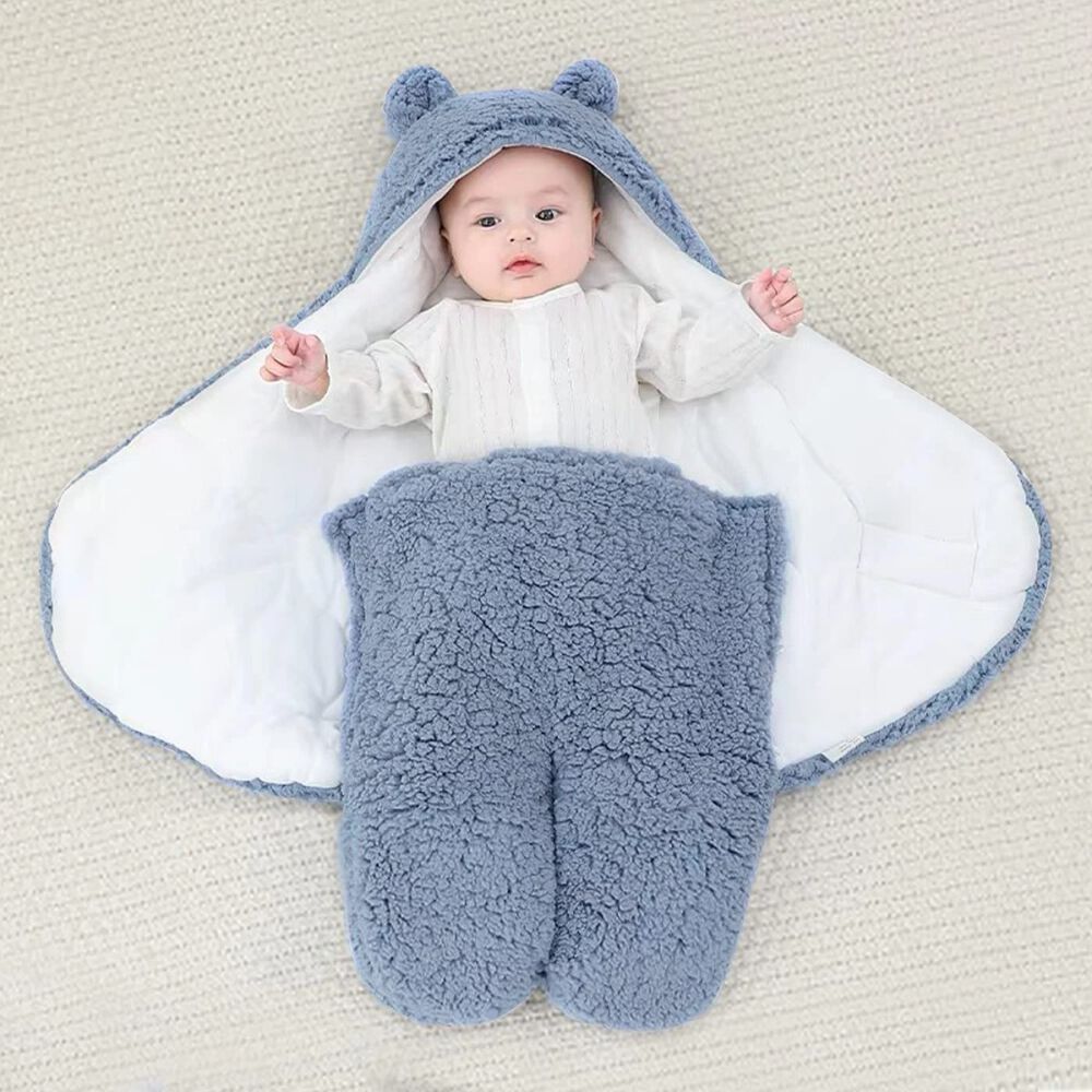 Manta Bebe Premium Saco Recien Nacido Enterito Suave Osito image number 4.0