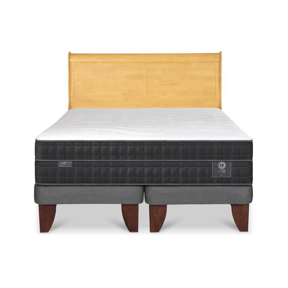 Cama Europea Cic Lux / King / Base Dividida + Respaldo image number 0.0