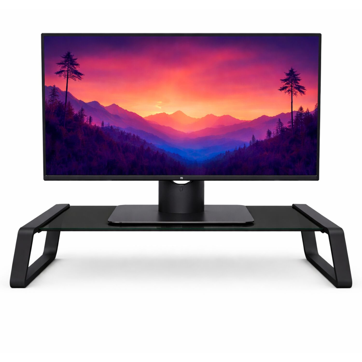 Soporte De Monitor Trust Monta Premium Tempered Glass Black image number 0.0